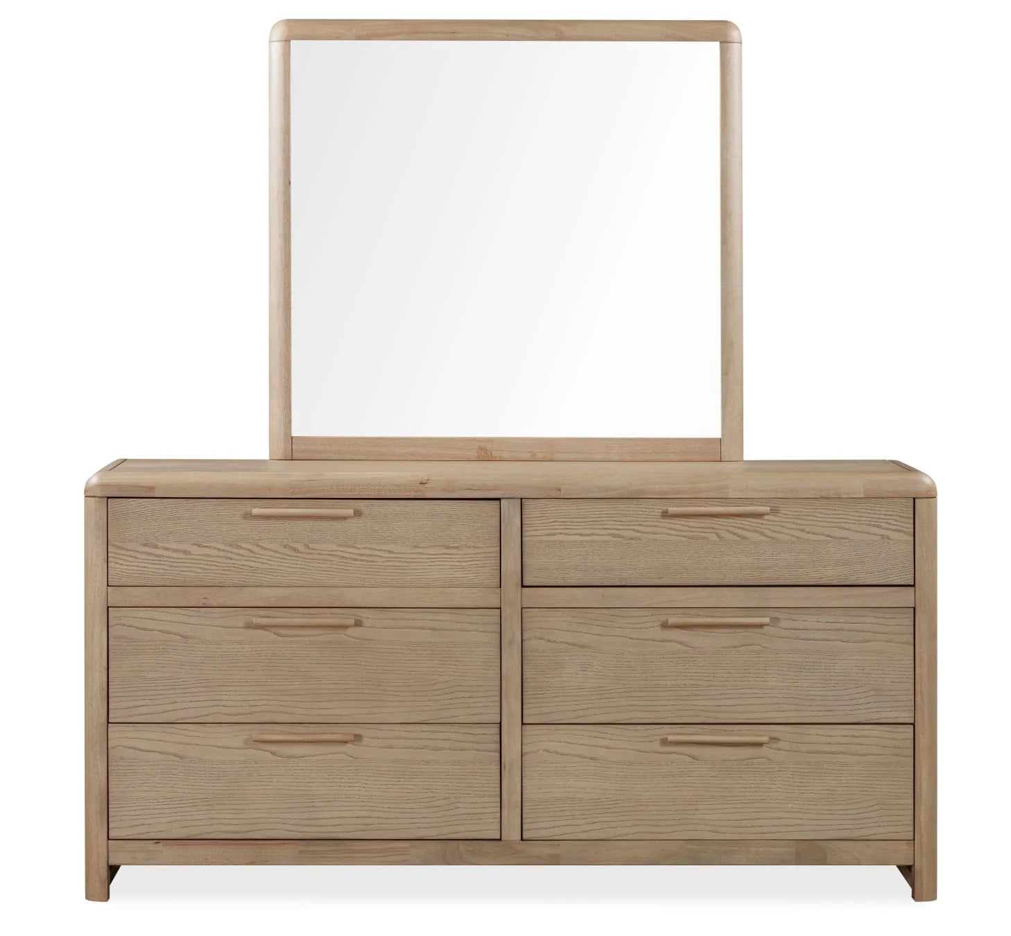 Ginger Boucle Dresser & Mirror - MJM Furniture