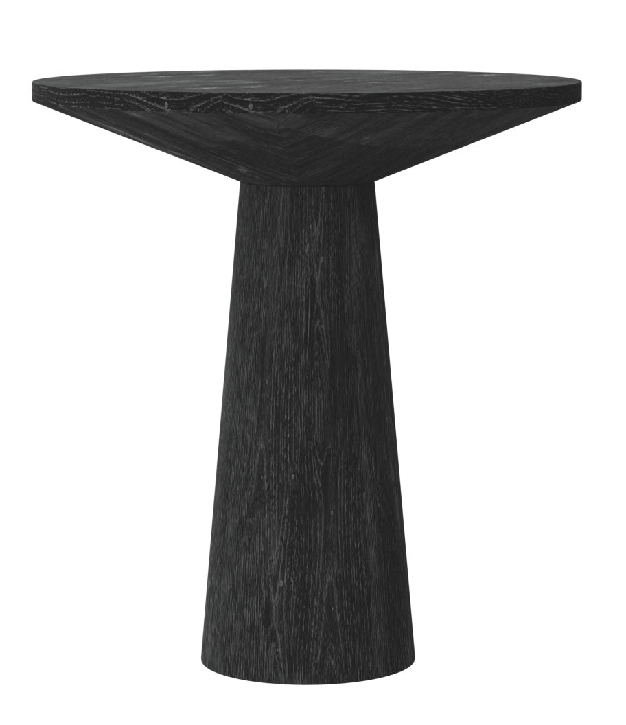 Haven Black Round End Table - MJM Furniture