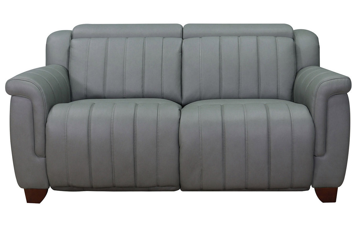 Jaxon Slate Leather Zero Gravity Power Reclining Loveseat - MJM Furniture