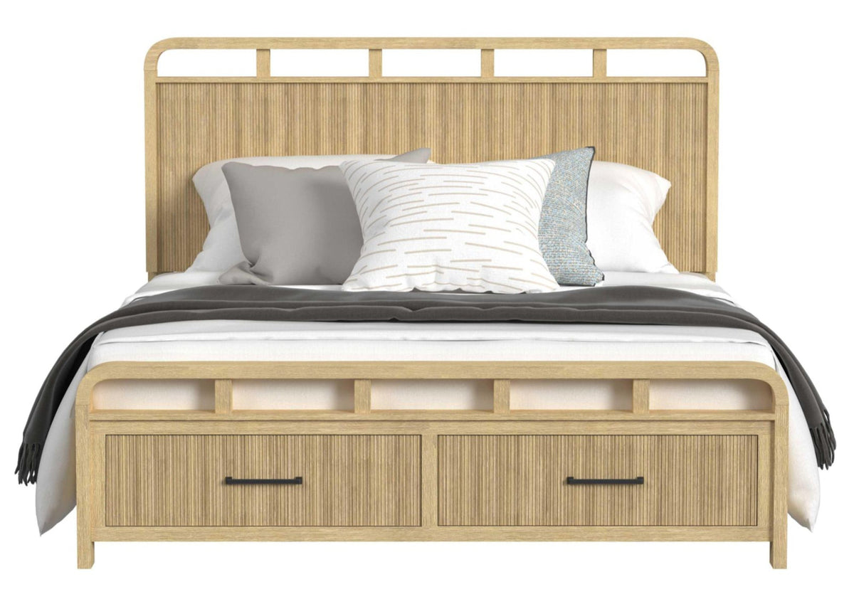 Lex Natural Storage Bed - MJM Furniture