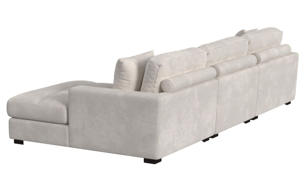 Lounge Beige Modular 3 Piece Sectional