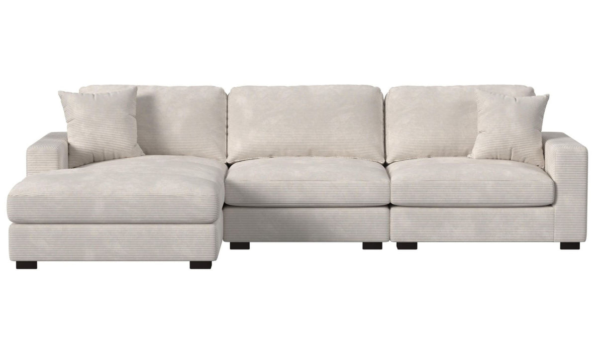 Lounge Beige Modular 3 Piece Sectional