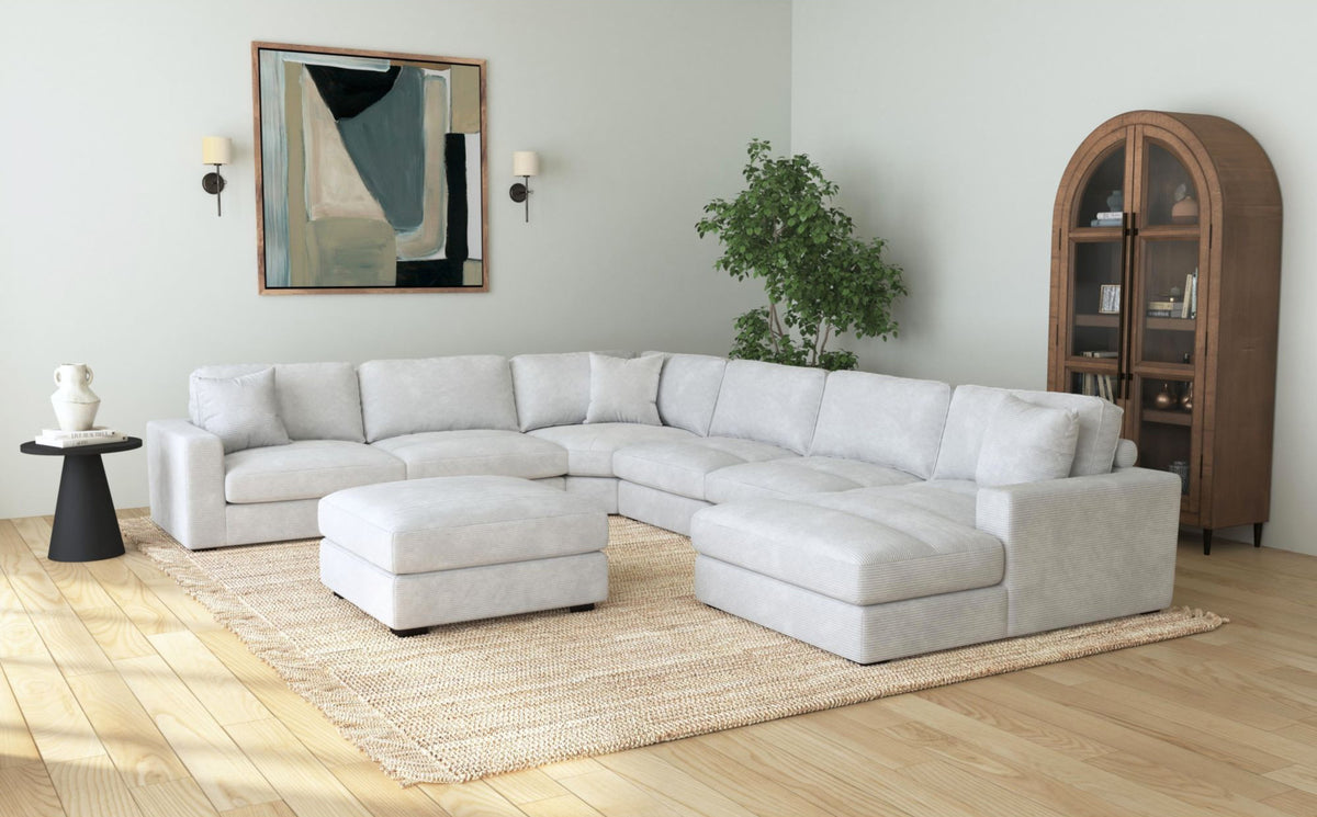 Lounge Stone Modular 6 Piece Sectional - MJM Furniture