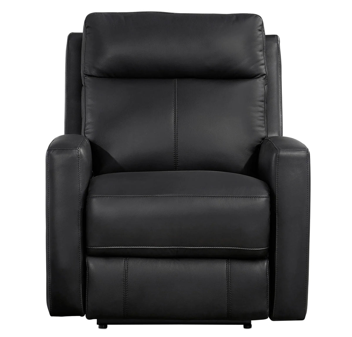 Modena Black Leather Zero Gravity Reclining Chair - MJM Furniture