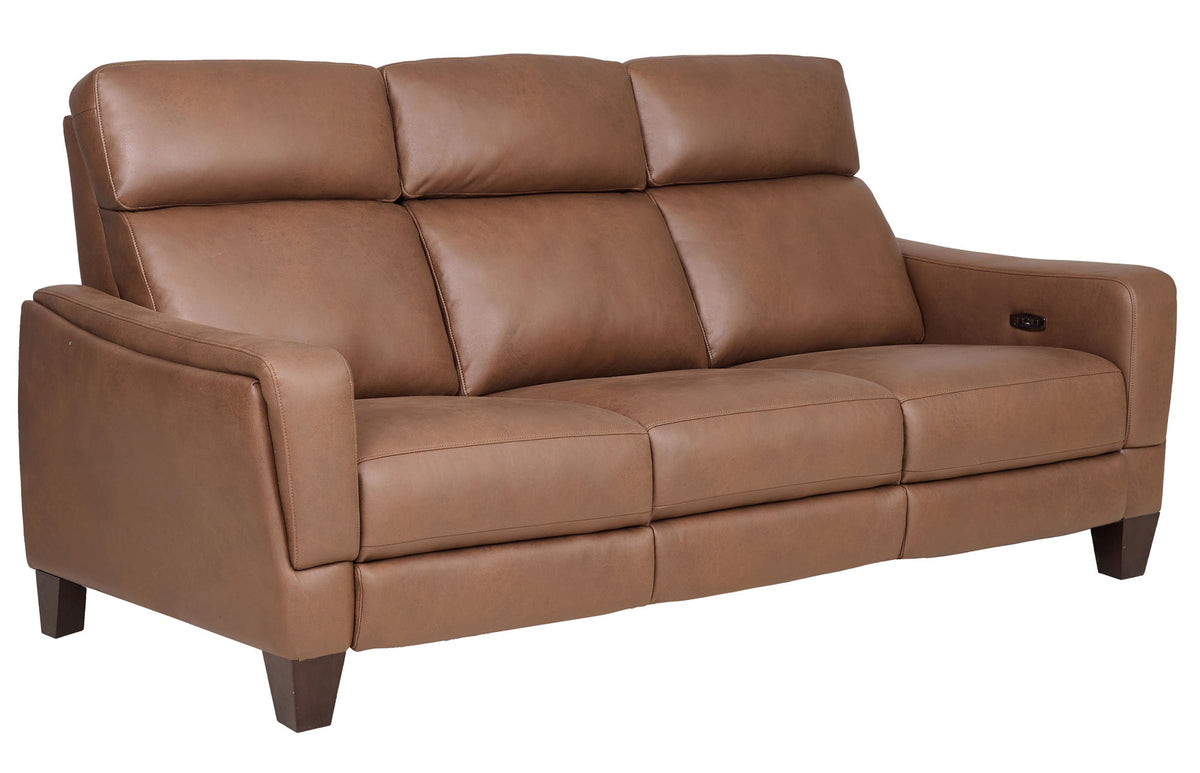 Nels Caramel Power Reclining Sofa - MJM Furniture