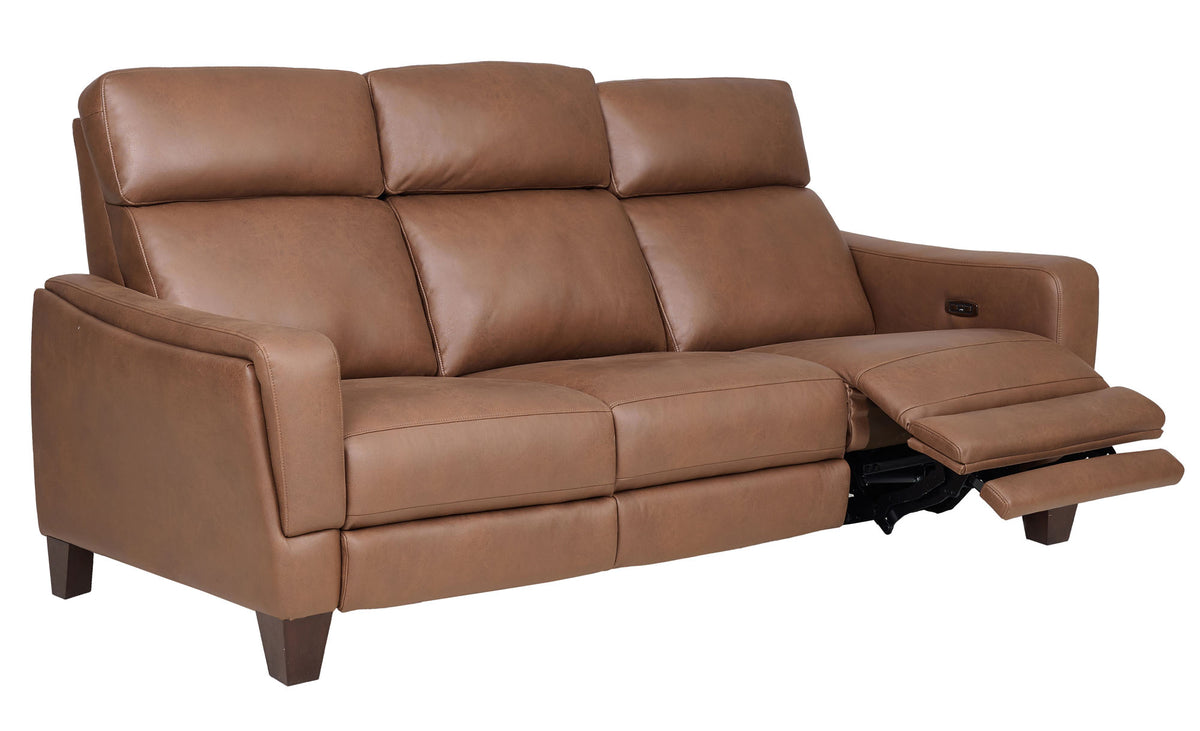 Nels Caramel Power Reclining Sofa - MJM Furniture