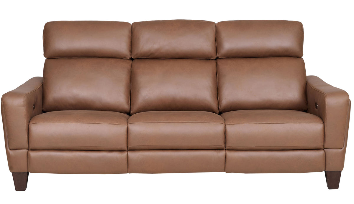 Nels Caramel Power Reclining Sofa - MJM Furniture