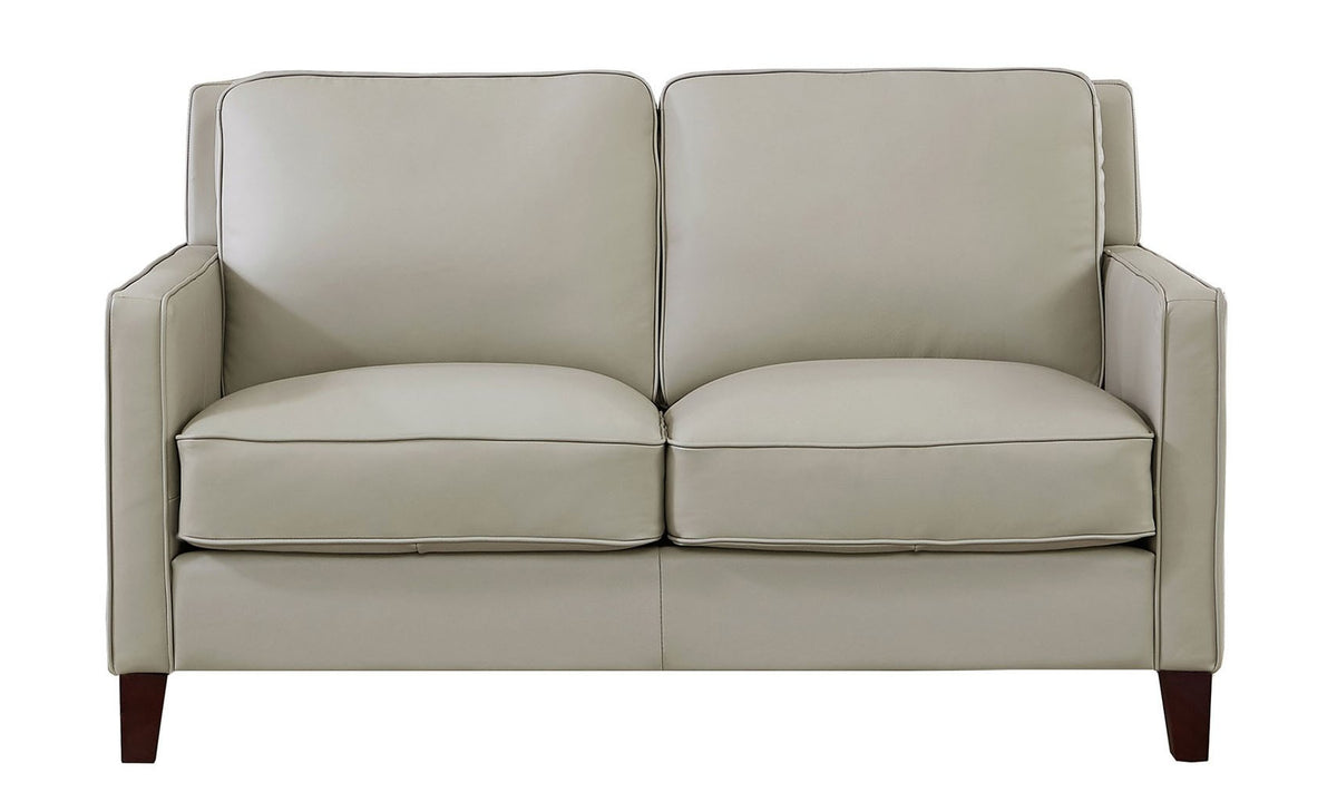 New Haven Leather 2 Loveseats Set - MJM Furniture