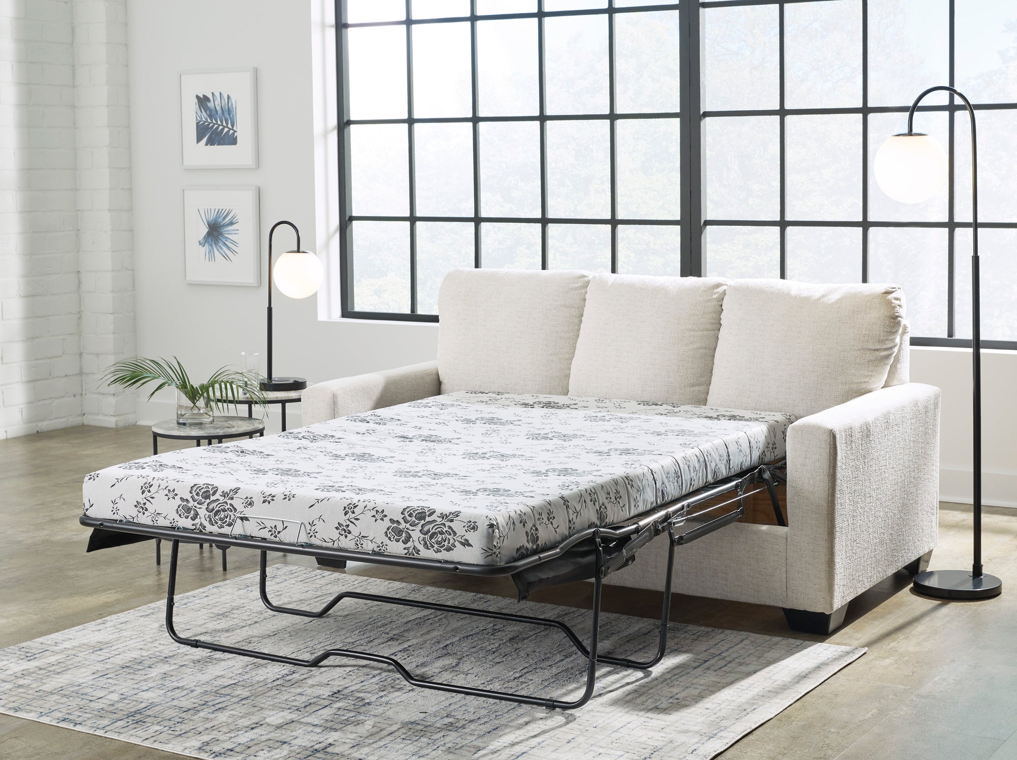 Rannis Snow Double Sofa Bed Sleeper - MJM Furniture