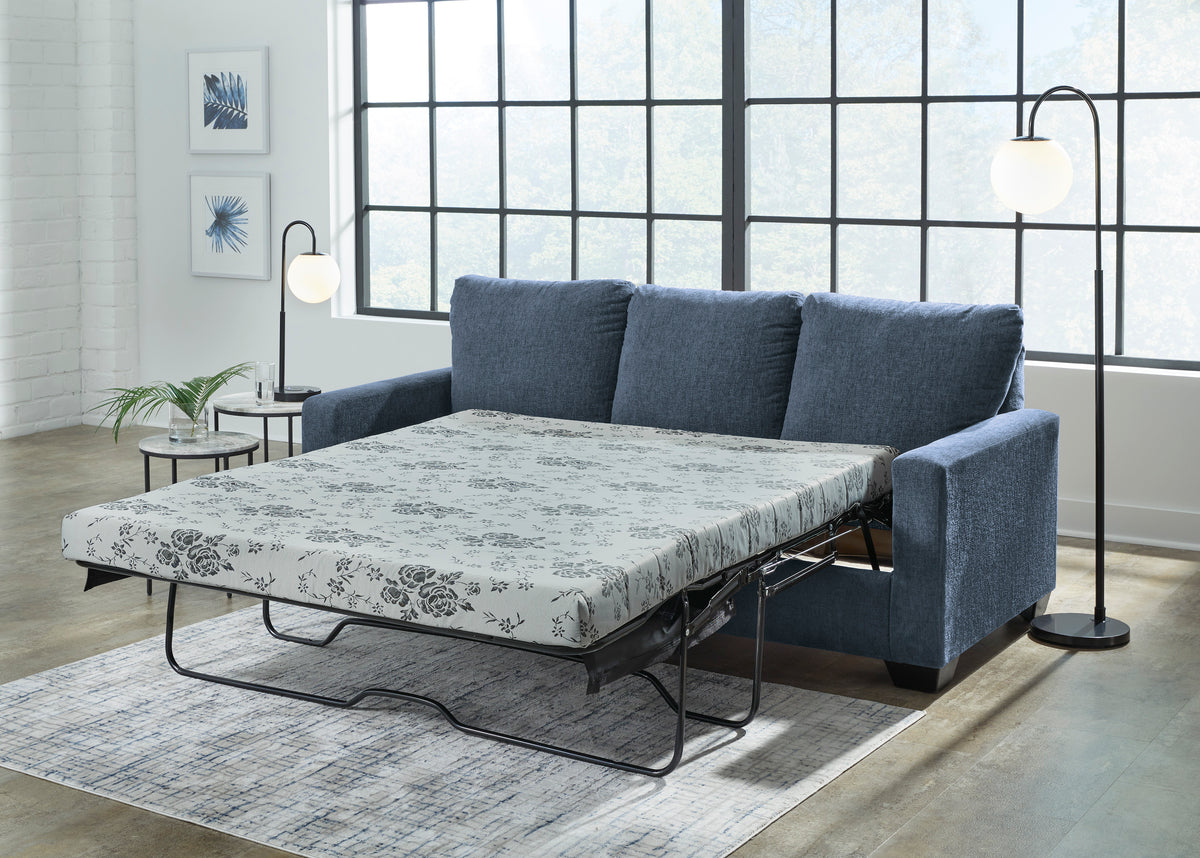 Rannis Navy Queen Sofa Bed Sleeper - MJM Furniture