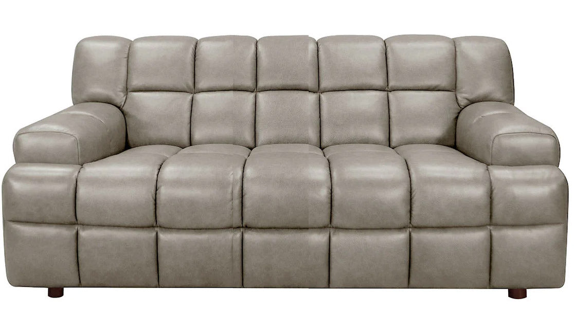 Rubix Stone Leather Loveseat - MJM Furniture