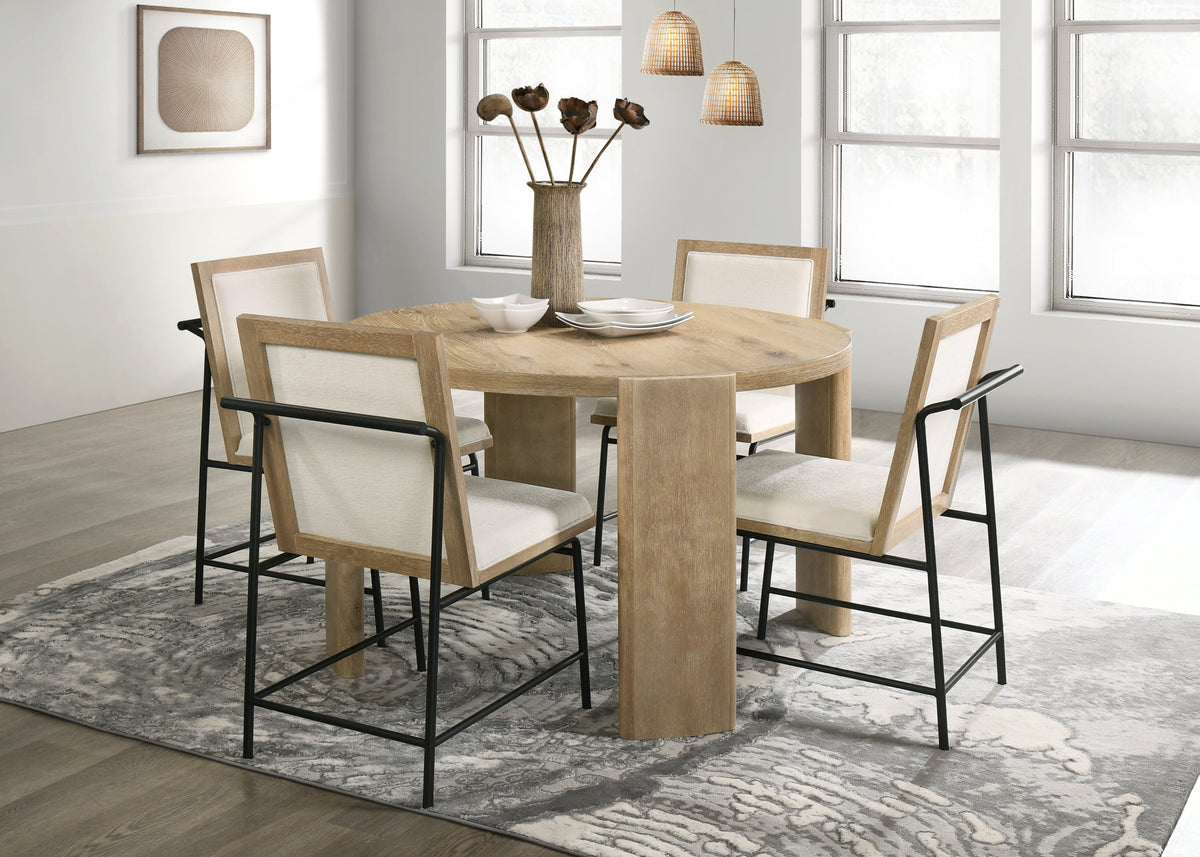 Axel Driftwood Round Dining Table - MJM Furniture