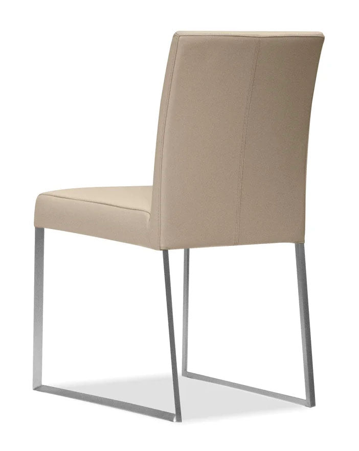 Tate Wheat Leather Dining Chair - MJM Furniture