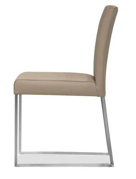 Tate Wheat Leather Dining Chair - MJM Furniture