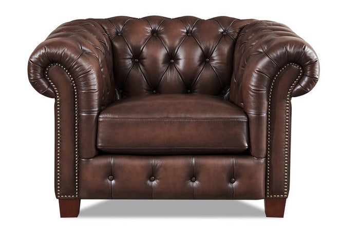 Versailles Top Grain Leather Chair - MJM Furniture